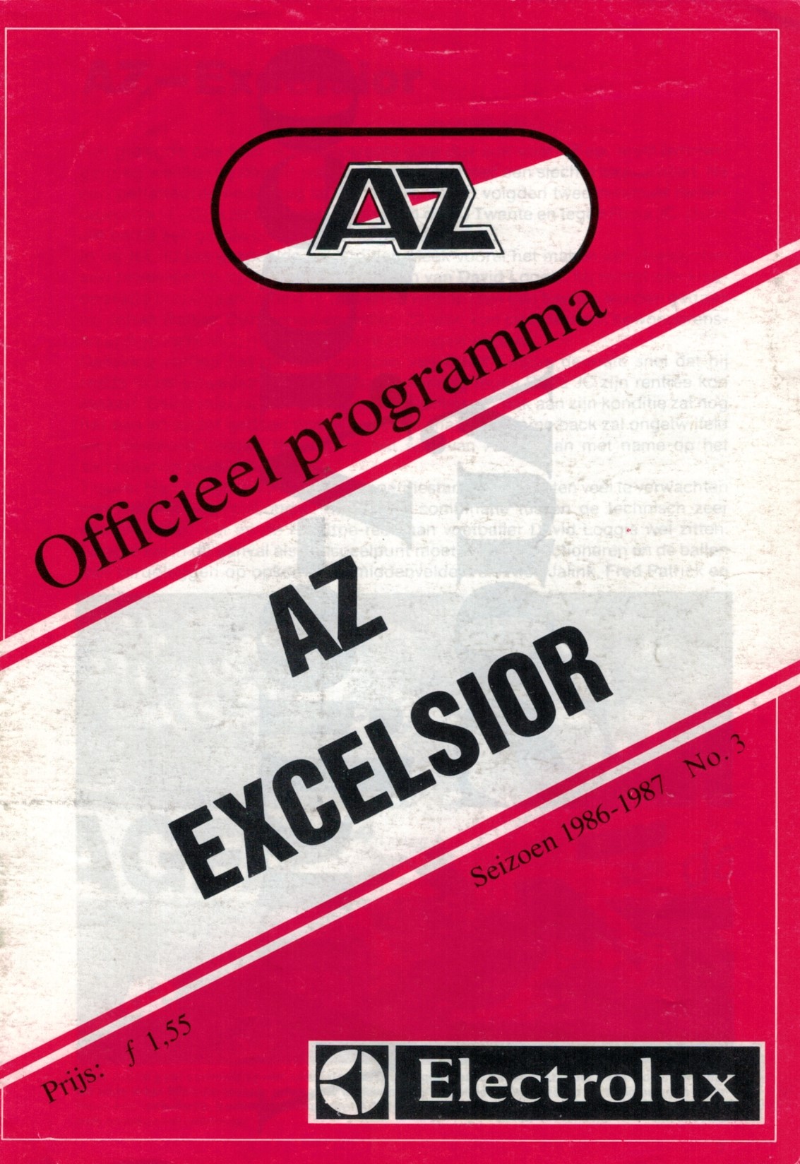 AZ Programma 31-aug-1986 Excelsior thuis